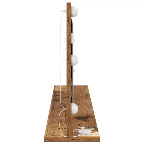 Toalett Tükör Öreg fa 100 x 45 x 18 cm Megmunkált fa és üveg