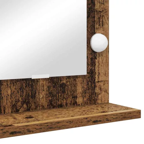Toalett Tükör Öreg fa 100 x 45 x 18 cm Megmunkált fa és üveg