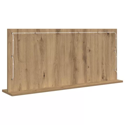 Toalett Tükör LED -es lámpákkal Artisan tölgy 100 x 45 x 18 cm