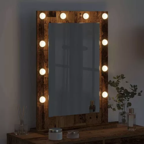 Toalett Tükör Öreg fa 70 x 50 x 18 cm Megmunkált fa és üveg