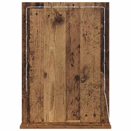 Toalett Tükör Öreg fa 70 x 50 x 18 cm Megmunkált fa és üveg