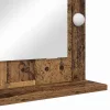Toalett Tükör Öreg fa 70 x 50 x 18 cm Megmunkált fa és üveg