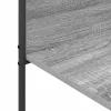 Ruhafogó polcokkal tárolóval Szürke 120 x 44 x 160 cm Faanyag