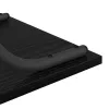 Konzolasztal polcokkal Musta tammi 101 x 35 x 80.5 cm Faanyag