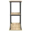 Konzolasztal polcokkal sonoma tölgy 101 x 35 x 80.5 cm Faanyag