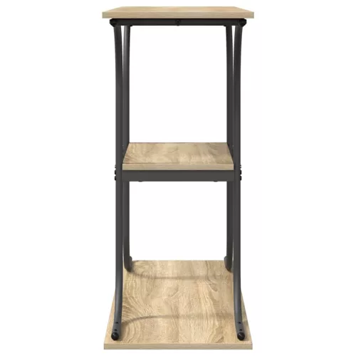 Konzolasztal polcokkal sonoma tölgy 101 x 35 x 80.5 cm Faanyag