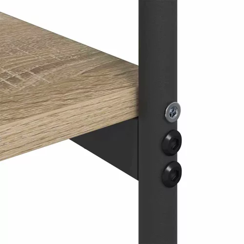 Konzolasztal polcokkal sonoma tölgy 101 x 35 x 80.5 cm Faanyag