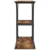 Konzolasztal polcokkal Füstölt tölgy 101 x 35 x 80.5 cm Faanyag