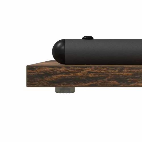 Konzolasztal polcokkal Füstölt tölgy 101 x 35 x 80.5 cm Faanyag