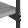Konzolasztal polcokkal Szürke sonoma 101 x 35 x 80.5 cm Faanyag