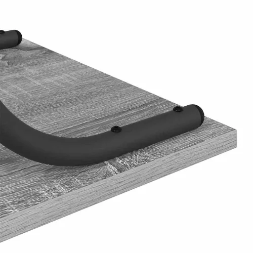 Konzolasztal polcokkal Szürke sonoma 101 x 35 x 80.5 cm Faanyag
