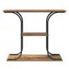 Konzolasztal polcokkal Régi fa 101 x 35 x 80.5 cm Faanyag
