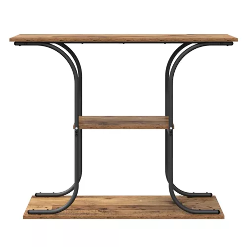 Konzolasztal polcokkal Régi fa 101 x 35 x 80.5 cm Faanyag