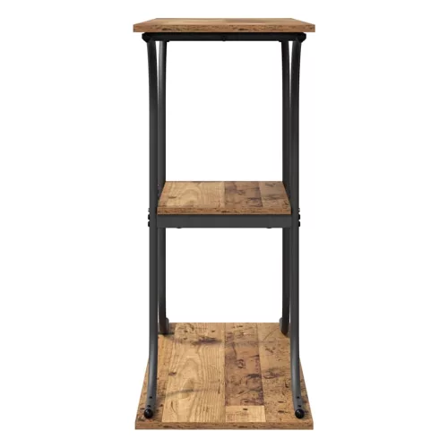 Konzolasztal polcokkal Régi fa 101 x 35 x 80.5 cm Faanyag