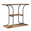 Konzolasztal polcokkal Régi fa 101 x 35 x 80.5 cm Faanyag