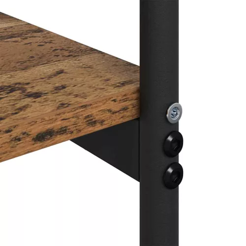 Konzolasztal polcokkal Régi fa 101 x 35 x 80.5 cm Faanyag