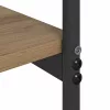 Konzolasztal kézműves tölgy 101 x 35 x 80.5 cm Faanyag