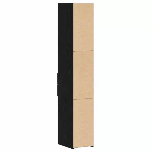 Magasfiú fiókkal Musta tammi 30 x 42.5 x 185 cm Faanyag
