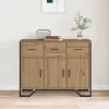Komód kézműves tölgy 97 x 32,5 x 74,5 cm Faanyag