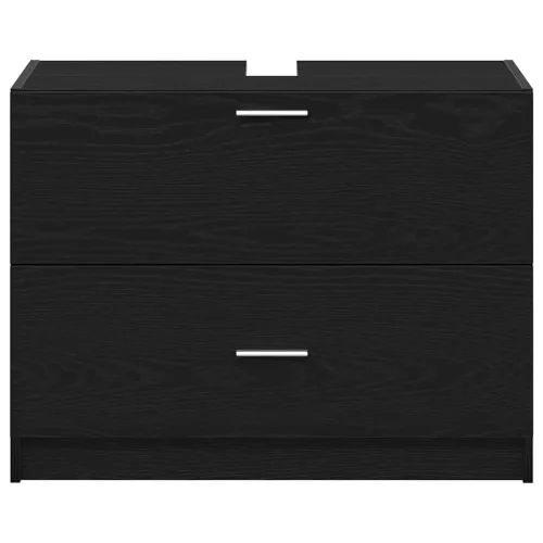 Mosdó Szekrény fiókkal Fekete tölgy 78 x 37 x 59 cm Faanyag