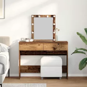   Öltöztetőasztal fiókkal Öreg fa 100 x 40 x 130 cm Faanyag