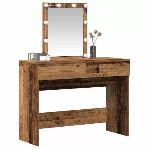 Öltöztetőasztal fiókkal Öreg fa 100 x 40 x 130 cm Faanyag