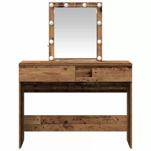 Öltöztetőasztal fiókkal Öreg fa 100 x 40 x 130 cm Faanyag