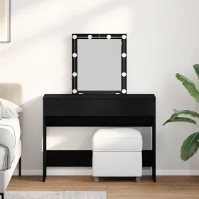   Öltöztetőasztal fiókkal Musta tammi 100 x 40 x 130 cm Faanyag