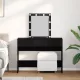 Öltöztetőasztal fiókkal Musta tammi 100 x 40 x 130 cm Faanyag