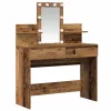 Sminktükör fiókkal tárolóval Öreg fa 100 x 40 x 130 cm Faanyag