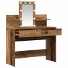 Sminktükör fiókkal tárolóval Öreg fa 100 x 40 x 130 cm Faanyag