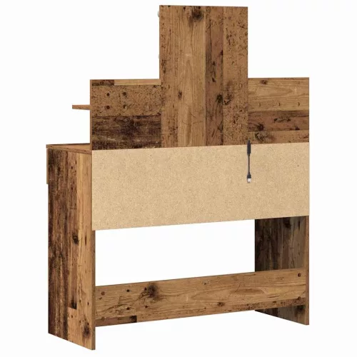 Sminktükör fiókkal tárolóval Öreg fa 100 x 40 x 130 cm Faanyag