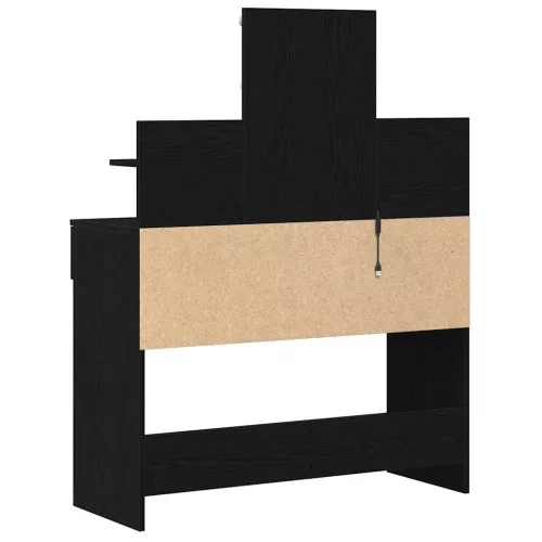 Sminktükör fiókkal Musta tammi 100 x 40 x 130 cm Faanyag
