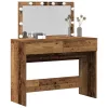 Sminkasztal fiókkal tárolóval Öreg fa 100 x 40 x 120 cm Faanyag