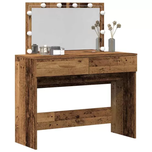 Sminkasztal fiókkal tárolóval Öreg fa 100 x 40 x 120 cm Faanyag