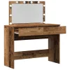 Sminkasztal fiókkal tárolóval Öreg fa 100 x 40 x 120 cm Faanyag