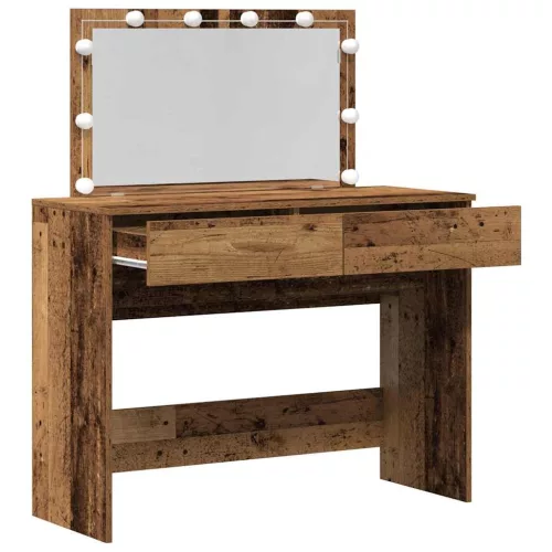 Sminkasztal fiókkal tárolóval Öreg fa 100 x 40 x 120 cm Faanyag