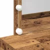 Sminkasztal fiókkal tárolóval Öreg fa 100 x 40 x 120 cm Faanyag