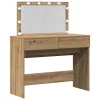 Sminkasztal fiókkal kézműves tölgy 100 x 40 x 120 cm Faanyag