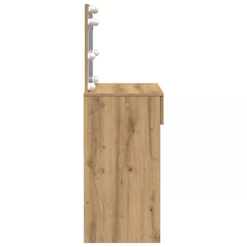 Sminkasztal fiókkal kézműves tölgy 100 x 40 x 120 cm Faanyag