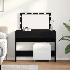 Sminkasztal fiókkal Musta tammi 100 x 40 x 120 cm Faanyag