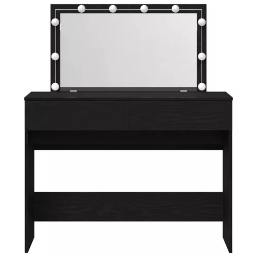 Sminkasztal fiókkal Musta tammi 100 x 40 x 120 cm Faanyag