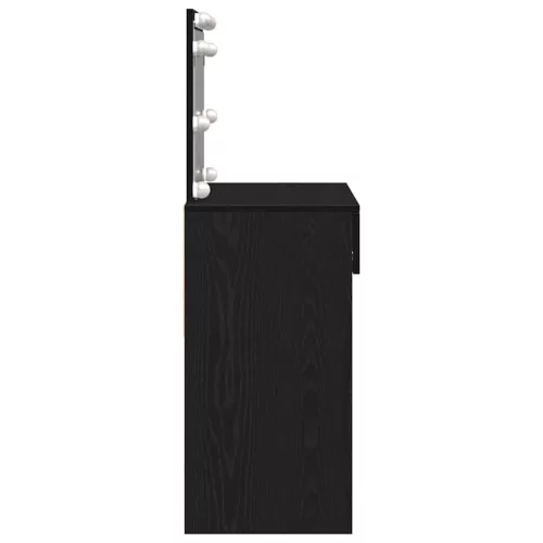 Sminkasztal fiókkal Musta tammi 100 x 40 x 120 cm Faanyag