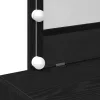 Sminkasztal fiókkal Musta tammi 100 x 40 x 120 cm Faanyag