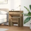Sminkasztal fiókkal kézműves tölgy 60 x 40 x 75 cm Faanyag