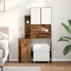 Öltöztetőasztal fiókkal Öreg fa 80 x 35 x 132 cm Faanyag