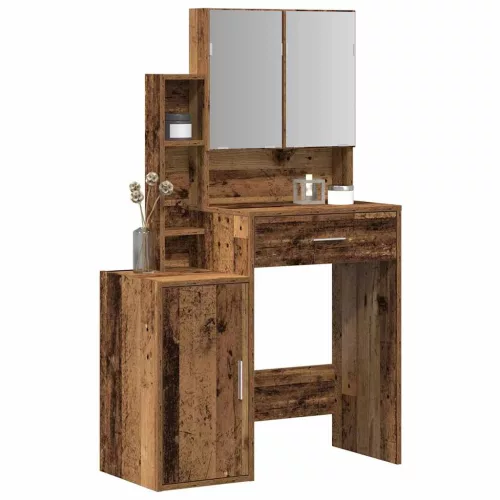 Öltöztetőasztal fiókkal Öreg fa 80 x 35 x 132 cm Faanyag
