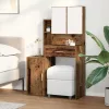 Öltöztetőasztal fiókkal Öreg fa 80 x 35 x 132 cm Faanyag