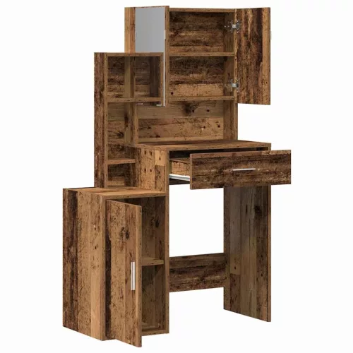 Öltöztetőasztal fiókkal Öreg fa 80 x 35 x 132 cm Faanyag