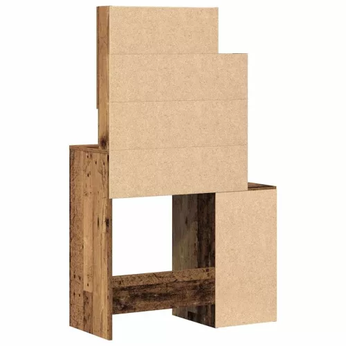 Öltöztetőasztal fiókkal Öreg fa 80 x 35 x 132 cm Faanyag